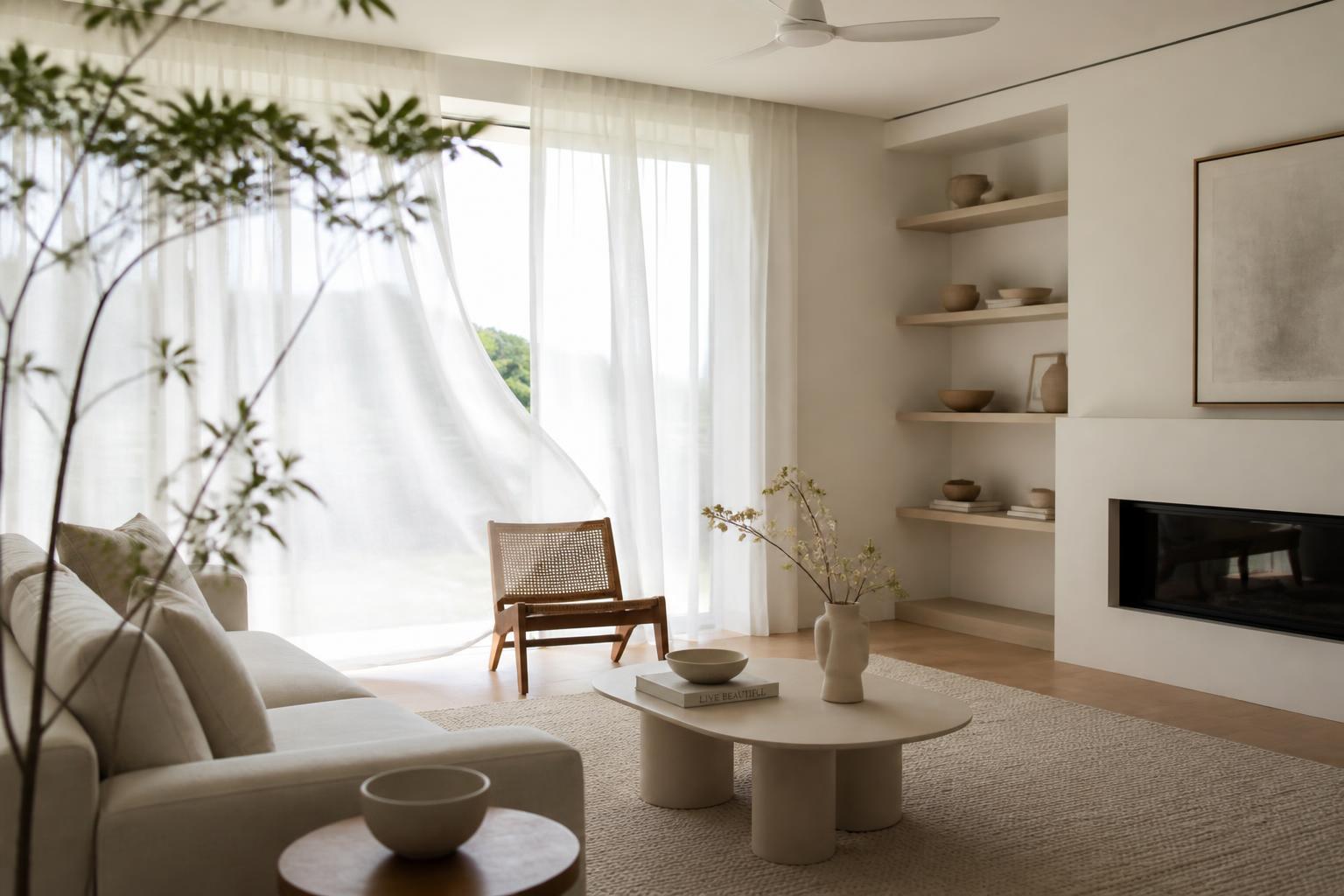 Interior moderno y silencioso con buena ventilación